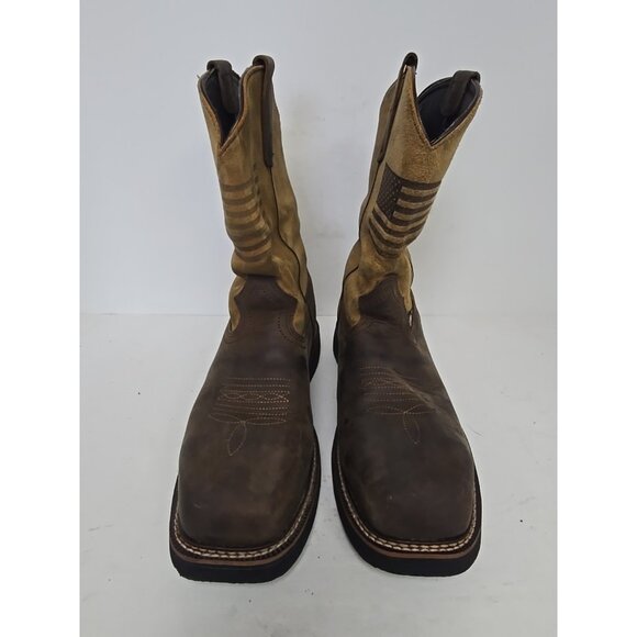 Thorogood Men's 11" Composite Toe WP Western Wellington U.S.A. 804-4338 9.5 EE - Picture 6 of 7